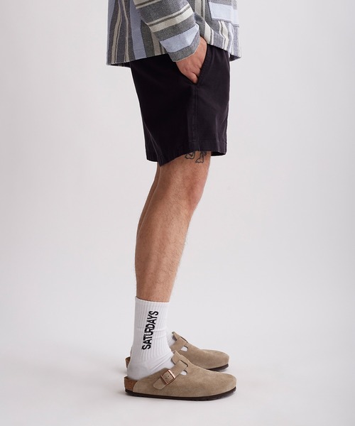 Saturdays NYC（サタデーズ ニューヨークシティ ）の「Mario Cotton Gym Short（その他パンツ・メンズ・ブラック/オリーブ/サックスブルー/レッド・X-SMALL/XL/L/M/S）」の6枚目の写真