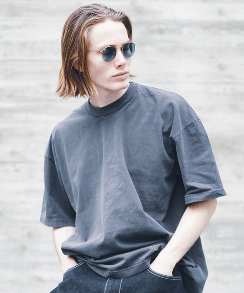 LOS ANGELES APPAREL(ロサンゼルスアパレル)の「【Los Angeles Apparel /ロサンゼルス アパレル】6.5 oz S/S GarmentDye T-Shirt 1801GD ヘビーウェイト Tシャツ MADE IN USA(Tシャツ/カットソー・メンズ・クリアブルー/アーミー/ブラック/アッシュグレー/ダークブラウン/ライトグリーン/ブラック系その他/カーキブラウン/パープル系その他/ライトグレー/オレンジ/ネイビー/ホワイト/パープル・MEDIUM/XX-LARGE/X-LARGE/LARGE/SMALL)」の3枚目の写真