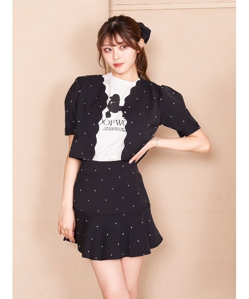 ダーリッチ　ノーカラーライトジャケット　美品 Darich（ダーリッチ）の「ノーカラーライトジャケット（ノー