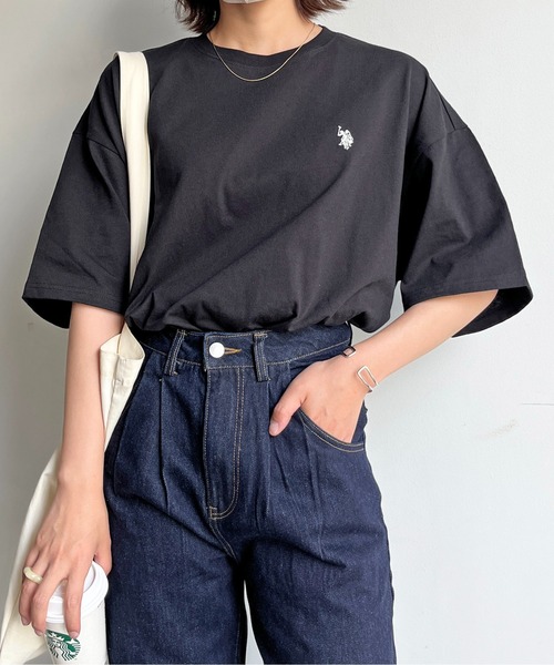 U.S. POLO ASSN.（ユーエスポロアッスン）の「バック刺繍T（Tシャツ/カットソー・メンズ・グリーン/ブラック/ホワイト/ホワイト系その他・MEDIUM/LARGE）」の13枚目の写真