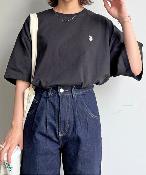 U.S. POLO ASSN.（ユーエスポロアッスン）の「バック刺繍T（Tシャツ/カットソー・メンズ・グリーン/ブラック/ホワイト/ホワイト系その他・MEDIUM/LARGE）」の14枚目の写真