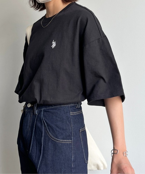 U.S. POLO ASSN.（ユーエスポロアッスン）の「バック刺繍T（Tシャツ/カットソー・メンズ・グリーン/ブラック/ホワイト/ホワイト系その他・MEDIUM/LARGE）」の16枚目の写真