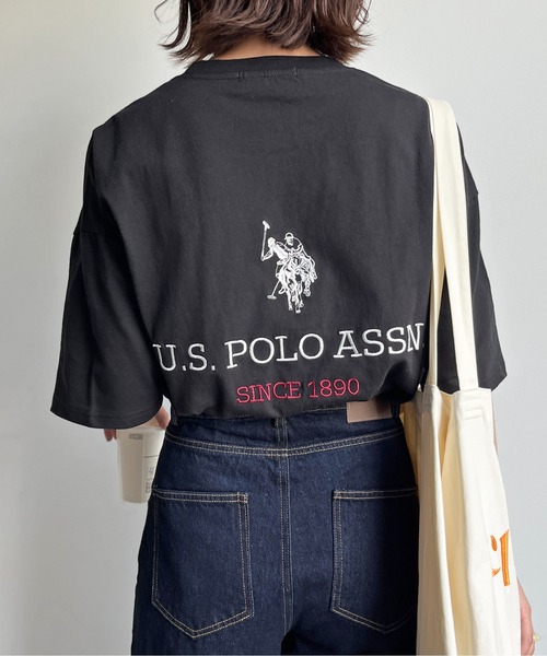 U.S. POLO ASSN.（ユーエスポロアッスン）の「バック刺繍T（Tシャツ/カットソー・メンズ・グリーン/ブラック/ホワイト/ホワイト系その他・MEDIUM/LARGE）」の18枚目の写真