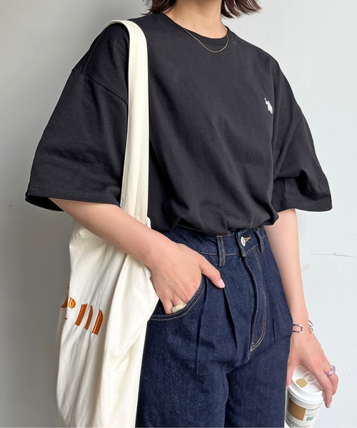 U.S. POLO ASSN.（ユーエスポロアッスン）の「バック刺繍T（Tシャツ/カットソー・メンズ・グリーン/ブラック/ホワイト/ホワイト系その他・MEDIUM/LARGE）」の19枚目の写真