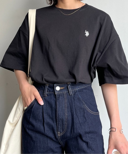 U.S. POLO ASSN.（ユーエスポロアッスン）の「バック刺繍T（Tシャツ/カットソー・メンズ・グリーン/ブラック/ホワイト/ホワイト系その他・MEDIUM/LARGE）」の20枚目の写真