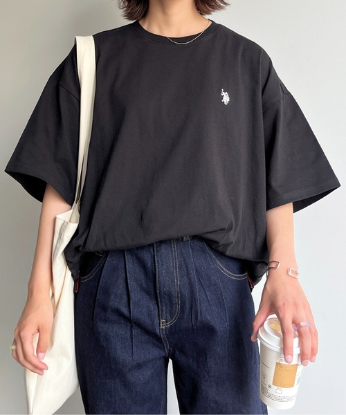 U.S. POLO ASSN.（ユーエスポロアッスン）の「バック刺繍T（Tシャツ/カットソー・メンズ・グリーン/ブラック/ホワイト/ホワイト系その他・MEDIUM/LARGE）」の21枚目の写真