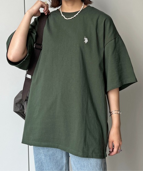 U.S. POLO ASSN.（ユーエスポロアッスン）の「バック刺繍T（Tシャツ/カットソー・メンズ・グリーン/ブラック/ホワイト/ホワイト系その他・MEDIUM/LARGE）」の22枚目の写真