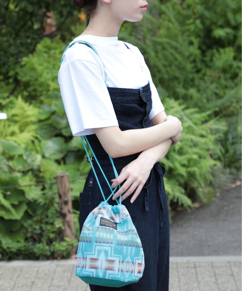 PENDLETON(ペンドルトン)の「【PENDLETON】MESH DRAWPOUCH メッシュポーチショルダーバッグ(ショルダーバッグ・レディース・ベージュ/オフホワイト/ターコイズブルー・FREE)」の14枚目の写真