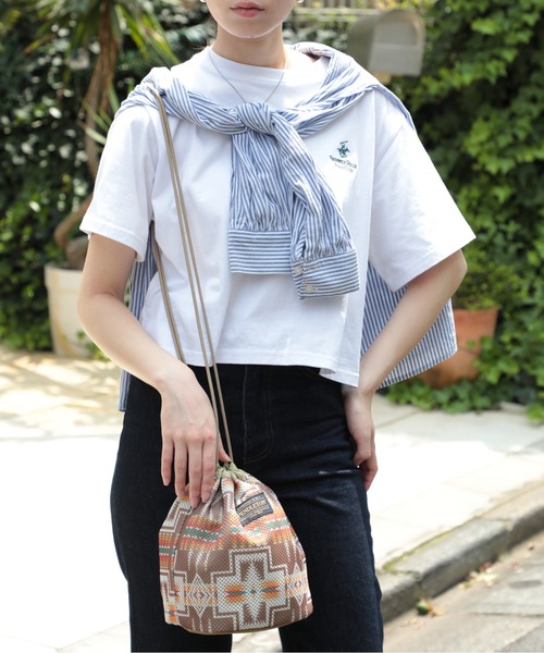 PENDLETON(ペンドルトン)の「【PENDLETON】MESH DRAWPOUCH メッシュポーチショルダーバッグ(ショルダーバッグ・レディース・ベージュ/オフホワイト/ターコイズブルー・FREE)」の21枚目の写真