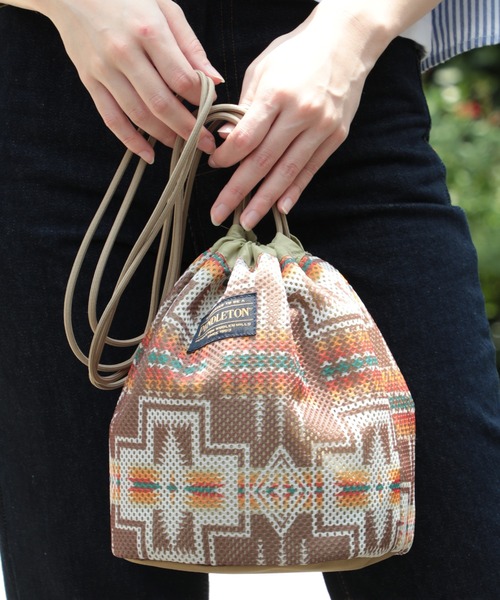 PENDLETON(ペンドルトン)の「【PENDLETON】MESH DRAWPOUCH メッシュポーチショルダーバッグ(ショルダーバッグ・レディース・ベージュ/オフホワイト/ターコイズブルー・FREE)」の20枚目の写真