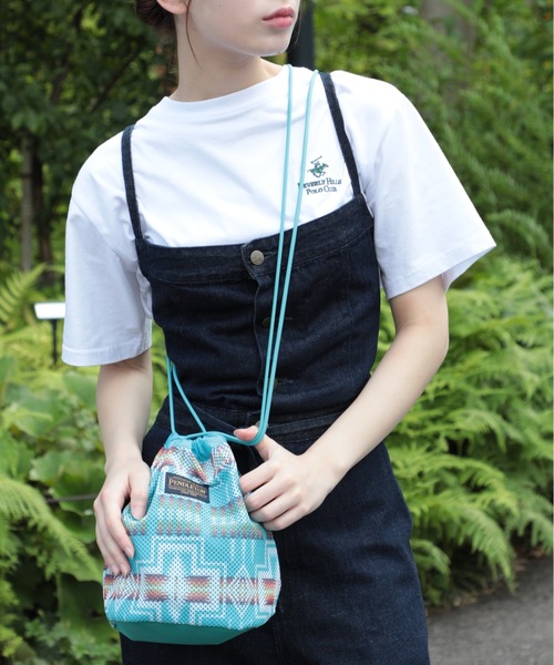 PENDLETON(ペンドルトン)の「【PENDLETON】MESH DRAWPOUCH メッシュポーチショルダーバッグ(ショルダーバッグ・レディース・ベージュ/オフホワイト/ターコイズブルー・FREE)」の13枚目の写真