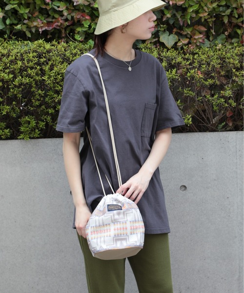 PENDLETON(ペンドルトン)の「【PENDLETON】MESH DRAWPOUCH メッシュポーチショルダーバッグ(ショルダーバッグ・レディース・ベージュ/オフホワイト/ターコイズブルー・FREE)」の7枚目の写真