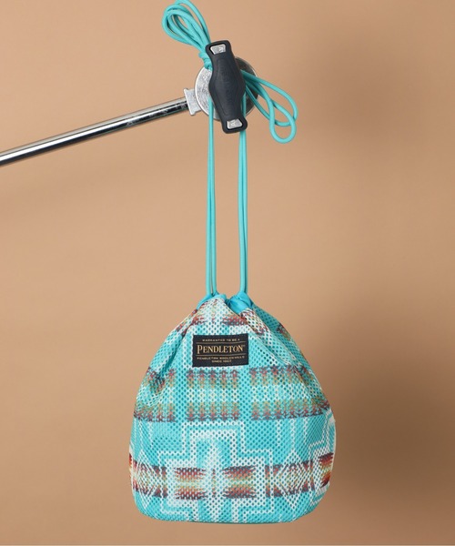 PENDLETON(ペンドルトン)の「【PENDLETON】MESH DRAWPOUCH メッシュポーチショルダーバッグ(ショルダーバッグ・レディース・ベージュ/オフホワイト/ターコイズブルー・FREE)」の19枚目の写真