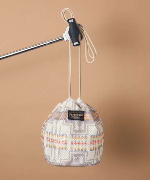PENDLETON(ペンドルトン)の「【PENDLETON】MESH DRAWPOUCH メッシュポーチショルダーバッグ(ショルダーバッグ・レディース・ベージュ/オフホワイト/ターコイズブルー・FREE)」の18枚目の写真