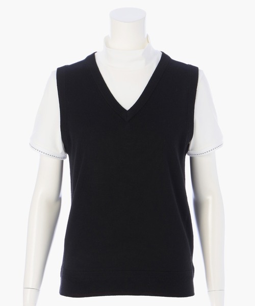 BRIEFING ブラック Vネック ベスト S