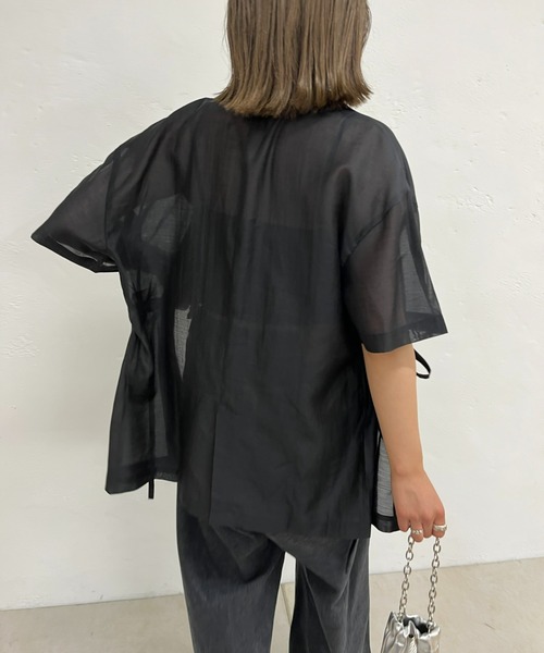 WHO'S WHO gallery(フーズフーギャラリー)の「シアードロストジャケット(テーラードジャケット・レディース・ブラック/ベージュ/ブラウン・FREE)」の5枚目の写真