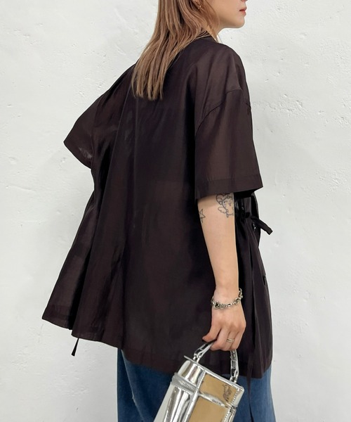 WHO'S WHO gallery(フーズフーギャラリー)の「シアードロストジャケット(テーラードジャケット・レディース・ブラック/ベージュ/ブラウン・FREE)」の10枚目の写真