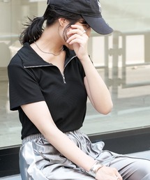 COLONY 2139 | WEB・一部店舗限定 / ハーフジップリブTシャツ(Tシャツ/カットソー)
