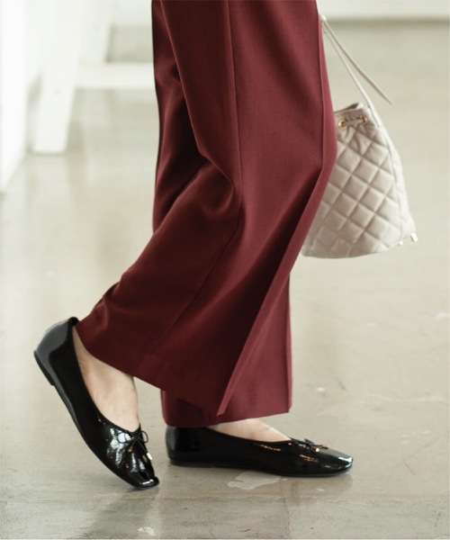 OPAQUE.CLIP（オペークドットクリップ）の「【定番】名品フラットバレエシューズ（パンプス・レディース・ゴールド/グレー/ブラック・45/40/35/50/30/25）」の12枚目の写真