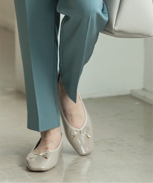 OPAQUE.CLIP（オペークドットクリップ）の「【定番】名品フラットバレエシューズ（パンプス・レディース・ゴールド/グレー/ブラック・45/40/35/50/30/25）」の18枚目の写真