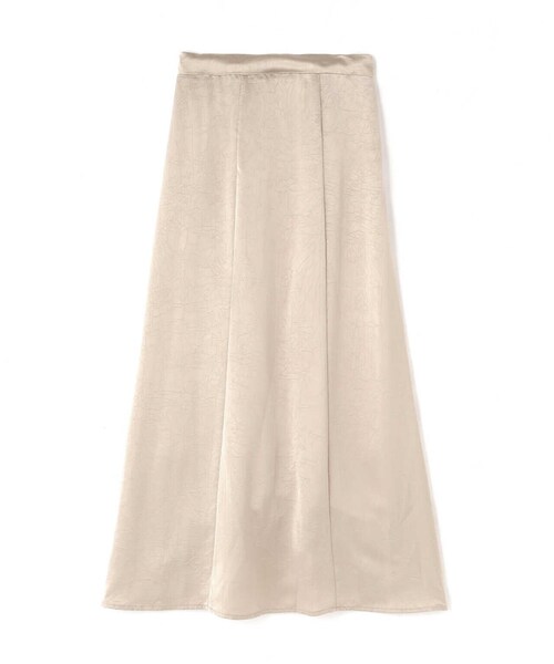 N.（N. Natural Beauty Basic）（エヌエヌナチュラルビューティーベーシック）の「クラッシュサテンスカート（スカート・レディース・ホワイト/ベージュ/ブラック・MEDIUM）」の7枚目の写真