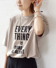 【SHIPS別注】81BRANCA:5分袖 ロゴ TEE 24SS