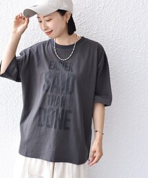 【SHIPS別注】81BRANCA:5分袖 ロゴ TEE 24SS