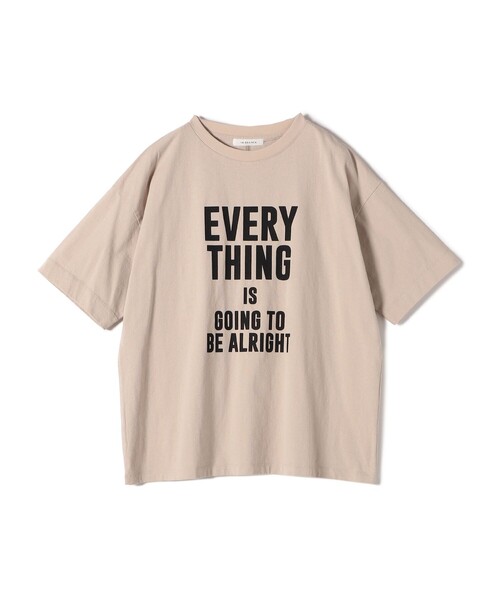 ＋81BRANCA（ハチイチブランカ）の「【SHIPS別注】81BRANCA:5分袖 ロゴ TEE 24SS（Tシャツ/カットソー・レディース・オフホワイト/ダークグレー/ベージュ/チャコールグレー・ONE SIZE）」の20枚目の写真