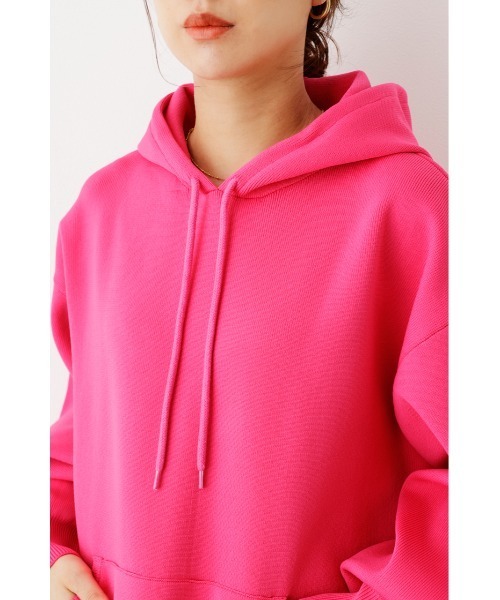 RODEO CROWNS WIDE BOWL(ロデオクラウンズワイドボウル)の「A-LIGHT KNIT パーカーワンピース(ワンピース・レディース・アイボリー/ブラック/ブルー/ピンク・FREE)」の9枚目の写真