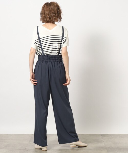 grove(グローブ)の「◆2WAYシャドーストライプショルダーストラップパンツ(その他パンツ・レディース・ブラック/チャコールグレー/ブラウン系その他・02/03/01/05/04)」の6枚目の写真