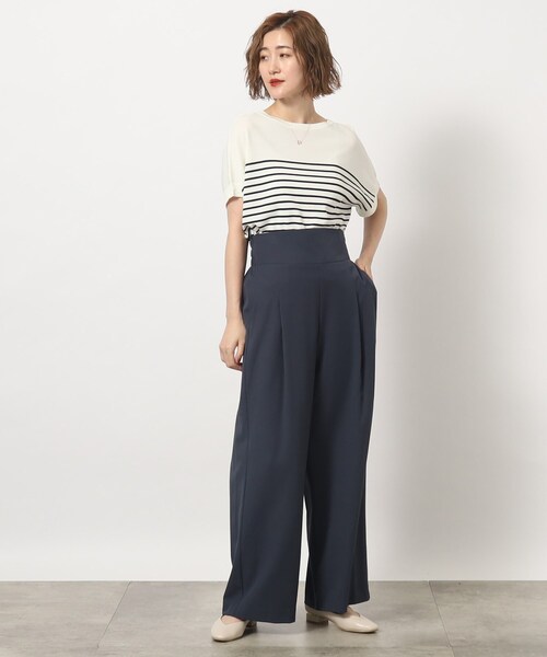 grove(グローブ)の「◆2WAYシャドーストライプショルダーストラップパンツ(その他パンツ・レディース・ブラック/チャコールグレー/ブラウン系その他・02/03/01/05/04)」の7枚目の写真