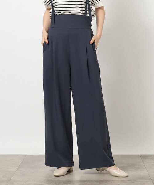grove(グローブ)の「◆2WAYシャドーストライプショルダーストラップパンツ(その他パンツ・レディース・ブラック/チャコールグレー/ブラウン系その他・02/03/01/05/04)」の8枚目の写真