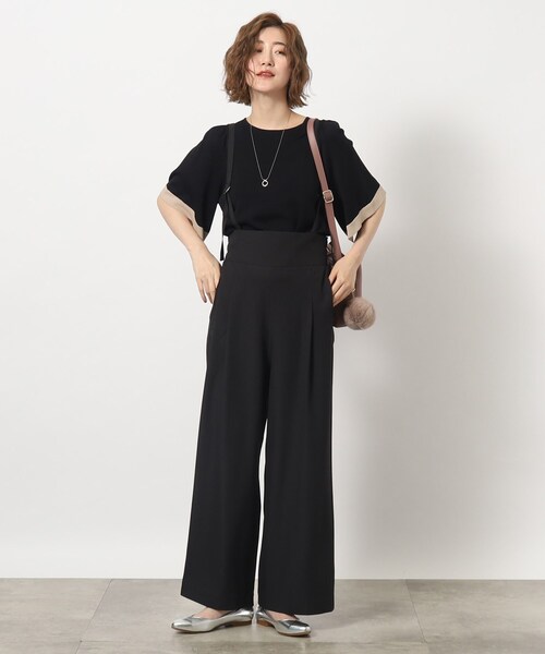 grove(グローブ)の「◆2WAYシャドーストライプショルダーストラップパンツ(その他パンツ・レディース・ブラック/チャコールグレー/ブラウン系その他・02/03/01/05/04)」の12枚目の写真