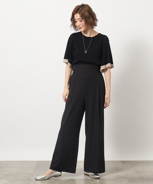 grove(グローブ)の「◆2WAYシャドーストライプショルダーストラップパンツ(その他パンツ・レディース・ブラック/チャコールグレー/ブラウン系その他・02/03/01/05/04)」の15枚目の写真