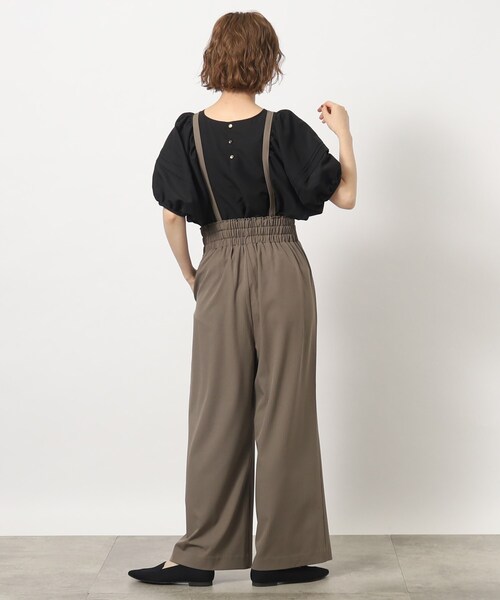 grove(グローブ)の「◆2WAYシャドーストライプショルダーストラップパンツ(その他パンツ・レディース・ブラック/チャコールグレー/ブラウン系その他・02/03/01/05/04)」の22枚目の写真