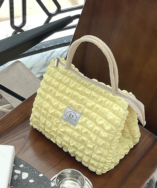 LA VORAGINE（ラ ヴォラジネ）の「【保温･保冷】ポップコーン ランチバッグ/お弁当袋（お弁当箱・レディース・ブラウン/イエロー/ホワイト・FREE）」の3枚目の写真