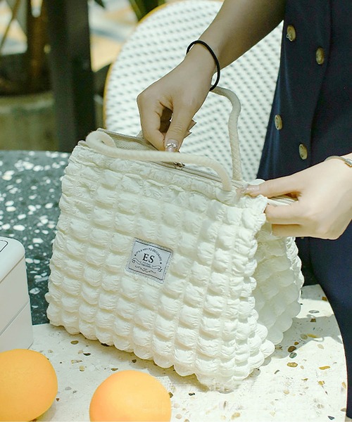 LA VORAGINE（ラ ヴォラジネ）の「【保温･保冷】ポップコーン ランチバッグ/お弁当袋（お弁当箱・レディース・ブラウン/イエロー/ホワイト・FREE）」の5枚目の写真