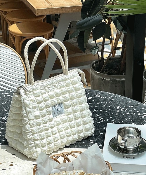 LA VORAGINE（ラ ヴォラジネ）の「【保温･保冷】ポップコーン ランチバッグ/お弁当袋（お弁当箱・レディース・ブラウン/イエロー/ホワイト・FREE）」の6枚目の写真