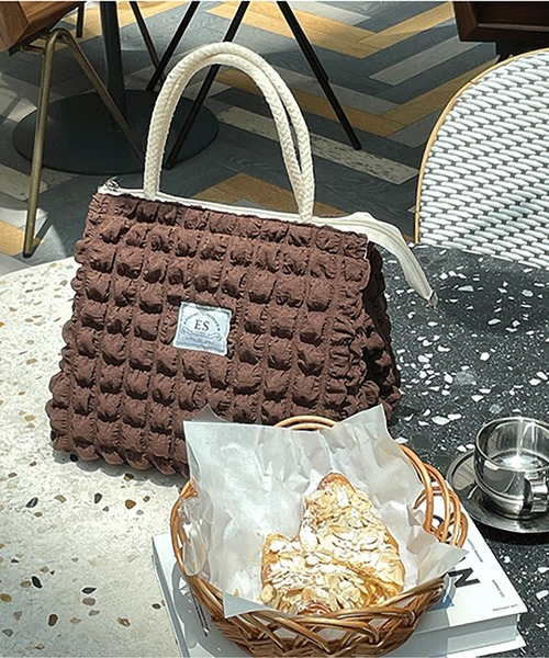 LA VORAGINE（ラ ヴォラジネ）の「【保温･保冷】ポップコーン ランチバッグ/お弁当袋（お弁当箱・レディース・ブラウン/イエロー/ホワイト・FREE）」の7枚目の写真