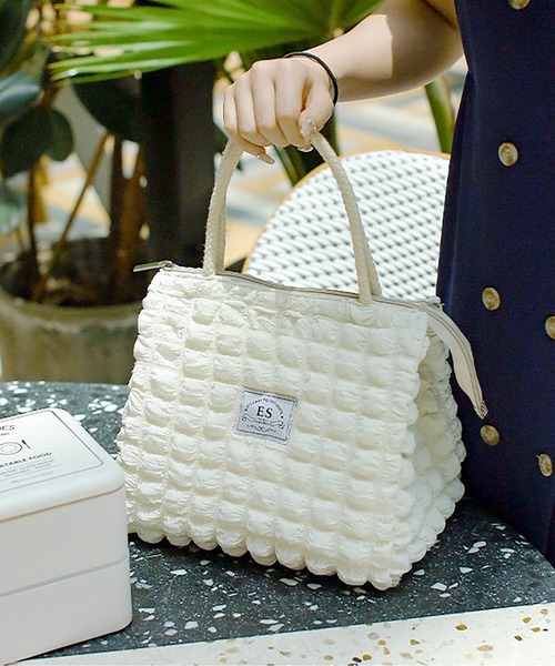 LA VORAGINE（ラ ヴォラジネ）の「【保温･保冷】ポップコーン ランチバッグ/お弁当袋（お弁当箱・レディース・ブラウン/イエロー/ホワイト・FREE）」の8枚目の写真