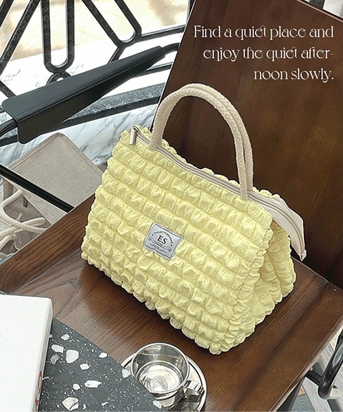 LA VORAGINE（ラ ヴォラジネ）の「【保温･保冷】ポップコーン ランチバッグ/お弁当袋（お弁当箱・レディース・ブラウン/イエロー/ホワイト・FREE）」の10枚目の写真