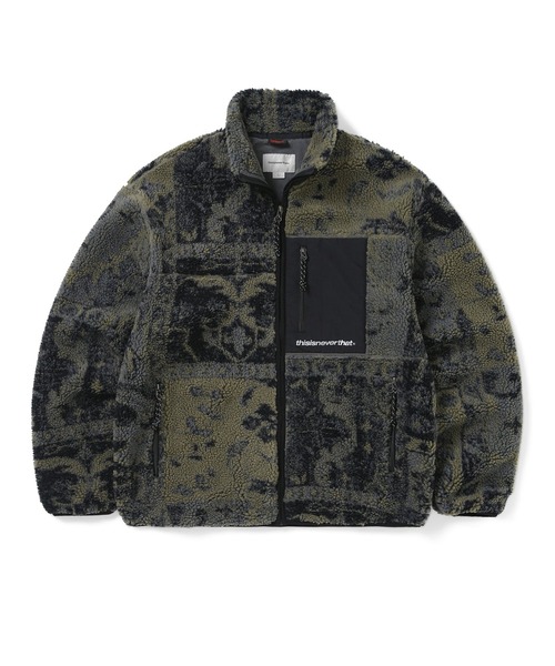 thisisneverthat(ディスイズネバーザット)の「SP Sherpa Fleece Jacket(ブルゾン・メンズ・ブラック/ブラウン/オリーブ/チャコール/ブルー・S/XS/M/XL/L)」の4枚目の写真