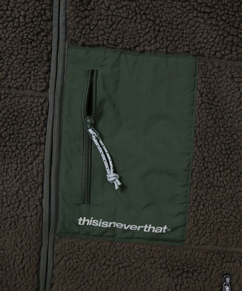 thisisneverthat(ディスイズネバーザット)の「SP Sherpa Fleece Jacket(ブルゾン・メンズ・ブラック/ブラウン/オリーブ/チャコール/ブルー・S/XS/M/XL/L)」の8枚目の写真