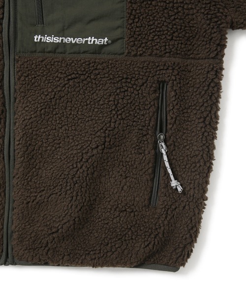 thisisneverthat(ディスイズネバーザット)の「SP Sherpa Fleece Jacket(ブルゾン・メンズ・ブラック/ブラウン/オリーブ/チャコール/ブルー・S/XS/M/XL/L)」の9枚目の写真