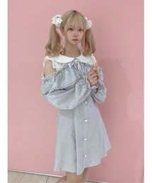 ぽんぽんリボンオフショルOP