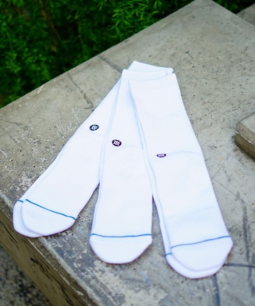 STANCE（スタンス）の「【STANCE/スタンス】ICON 3 PACK 3Pバッククルーソックス（ソックス/靴下・メンズ・グリーン/マルチ/ブラック/ヘザーグレー/ホワイト・LARGE/SMALL）」の2枚目の写真