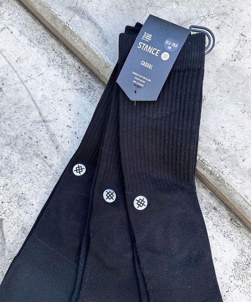 STANCE（スタンス）の「【STANCE/スタンス】ICON 3 PACK 3Pバッククルーソックス（ソックス/靴下・メンズ・グリーン/マルチ/ブラック/ヘザーグレー/ホワイト・LARGE/SMALL）」の21枚目の写真