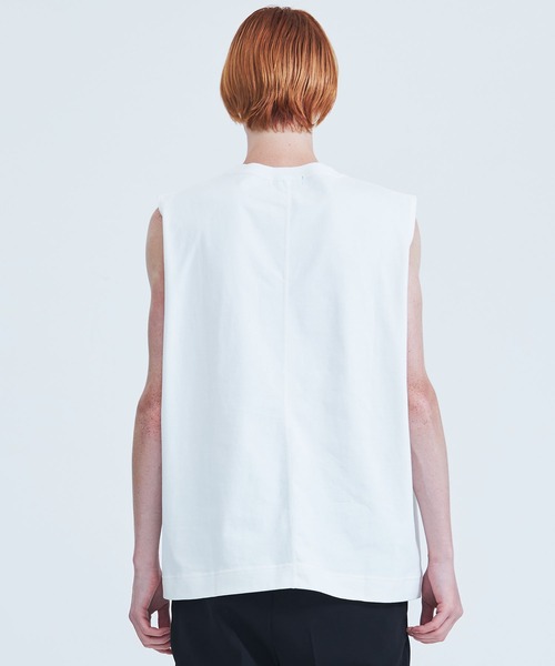 NOISE MAKER（ノイズメーカー）の「【NOISEMAKER/ノイズメーカー】STUDIOUS別注 NO SLEEVE TEE（Tシャツ/カットソー・メンズ・ブラック/ホワイト・M/L）」の6枚目の写真