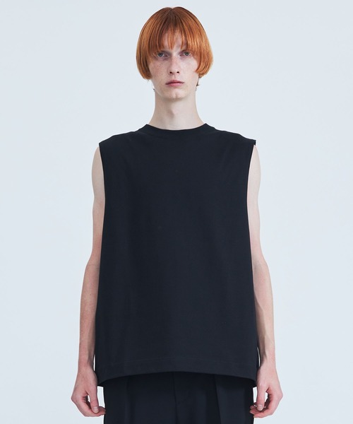 NOISE MAKER（ノイズメーカー）の「【NOISEMAKER/ノイズメーカー】STUDIOUS別注 NO SLEEVE TEE（Tシャツ/カットソー・メンズ・ブラック/ホワイト・M/L）」の11枚目の写真