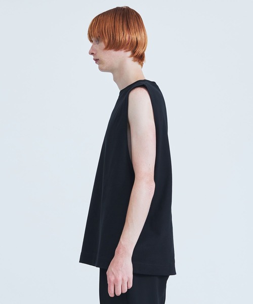 NOISE MAKER（ノイズメーカー）の「【NOISEMAKER/ノイズメーカー】STUDIOUS別注 NO SLEEVE TEE（Tシャツ/カットソー・メンズ・ブラック/ホワイト・M/L）」の12枚目の写真